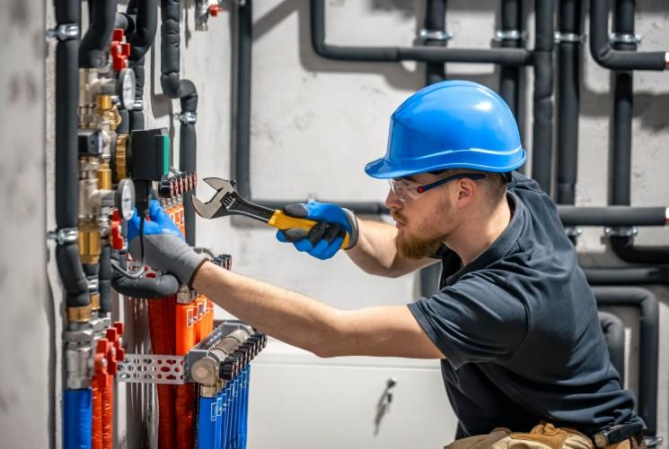 MEP services integration on a construction site